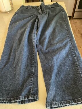 Ruby Rd. Straight Leg Jeans in Dark Blue